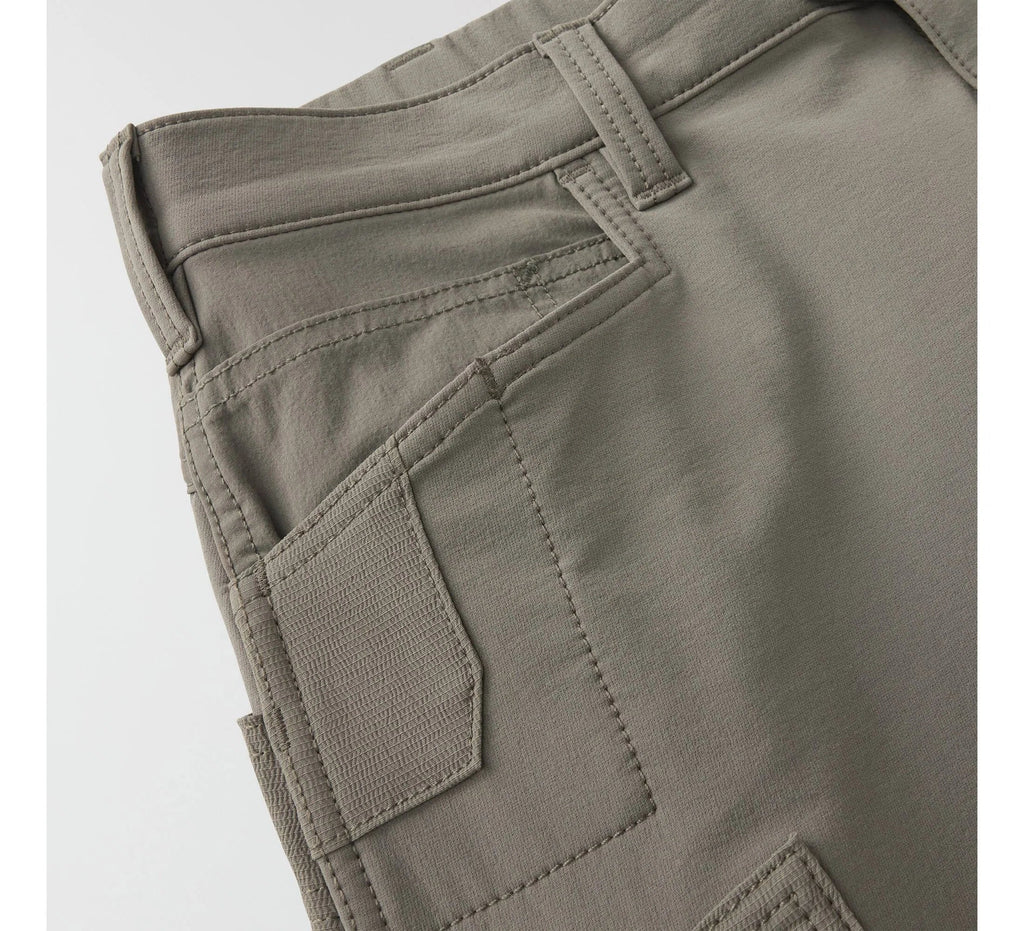 Men's Stretch Double-Knee Cargo Work Pants - Gray