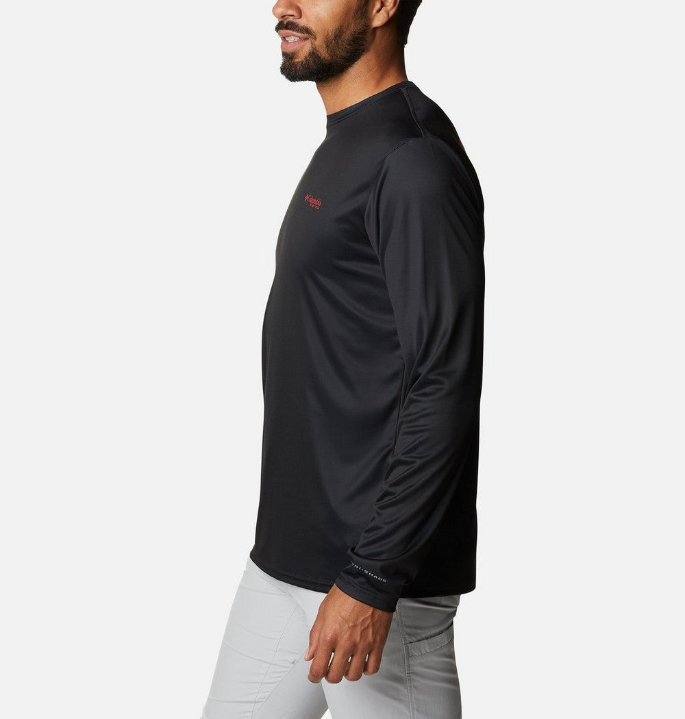 Men's Long Sleeve Fishing Shirt - Blue Navy