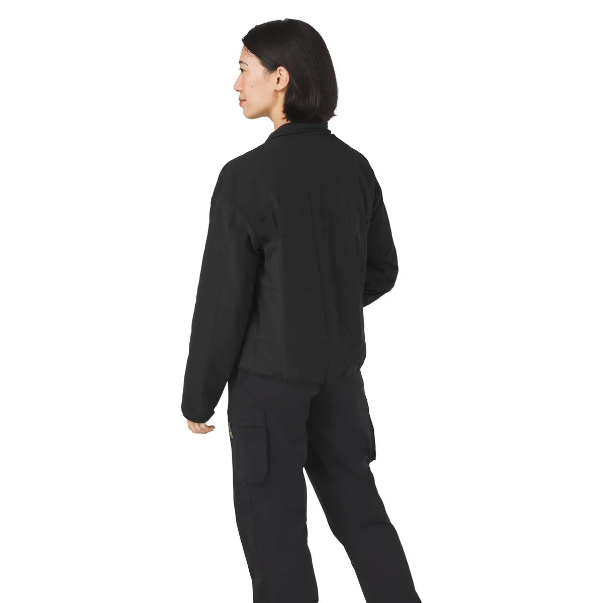 Insulated Snap Shirt Jacket - Black