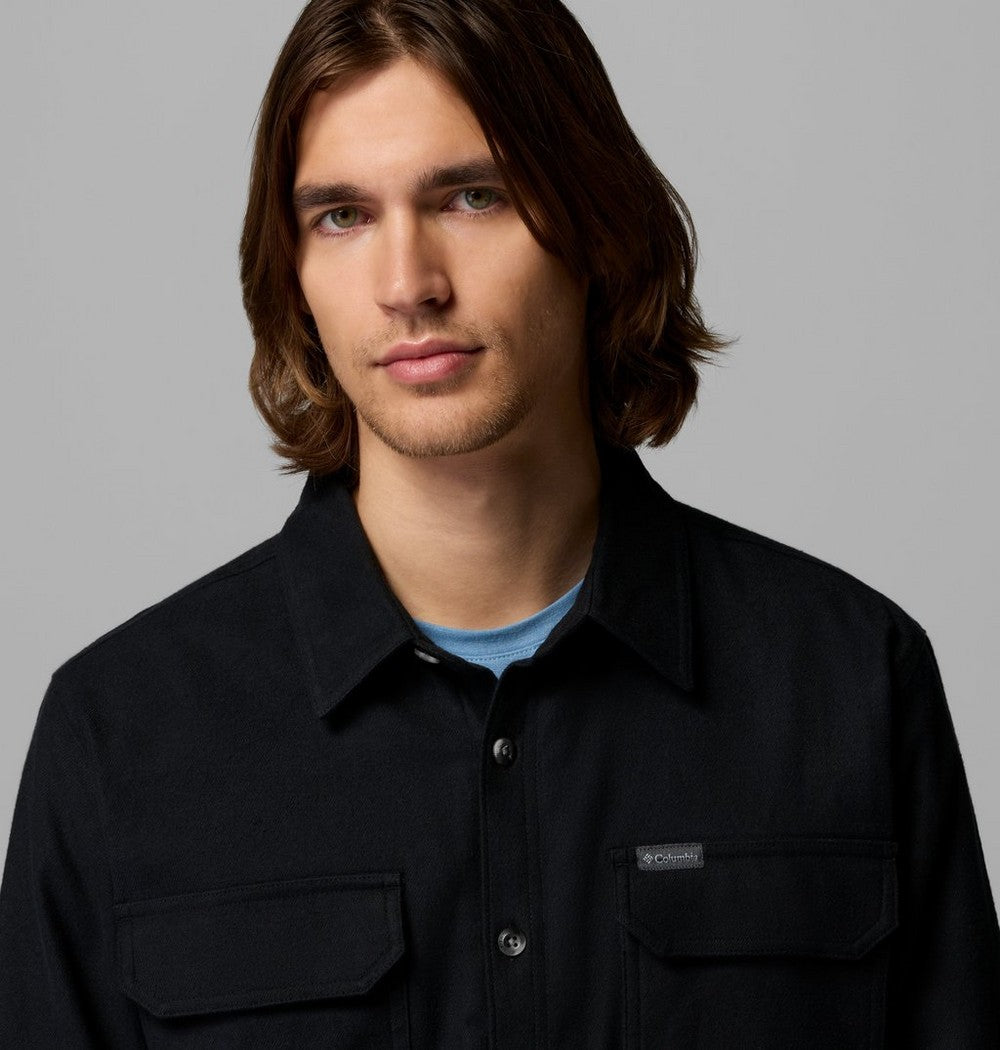 Men's Tall Fleece-Lined Shirt Jacket - Blue