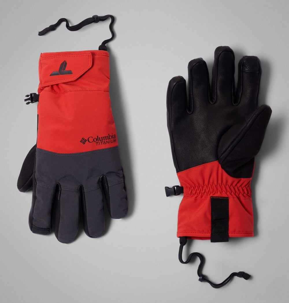 Men's Waterproof Ski Gloves - Yellow Black