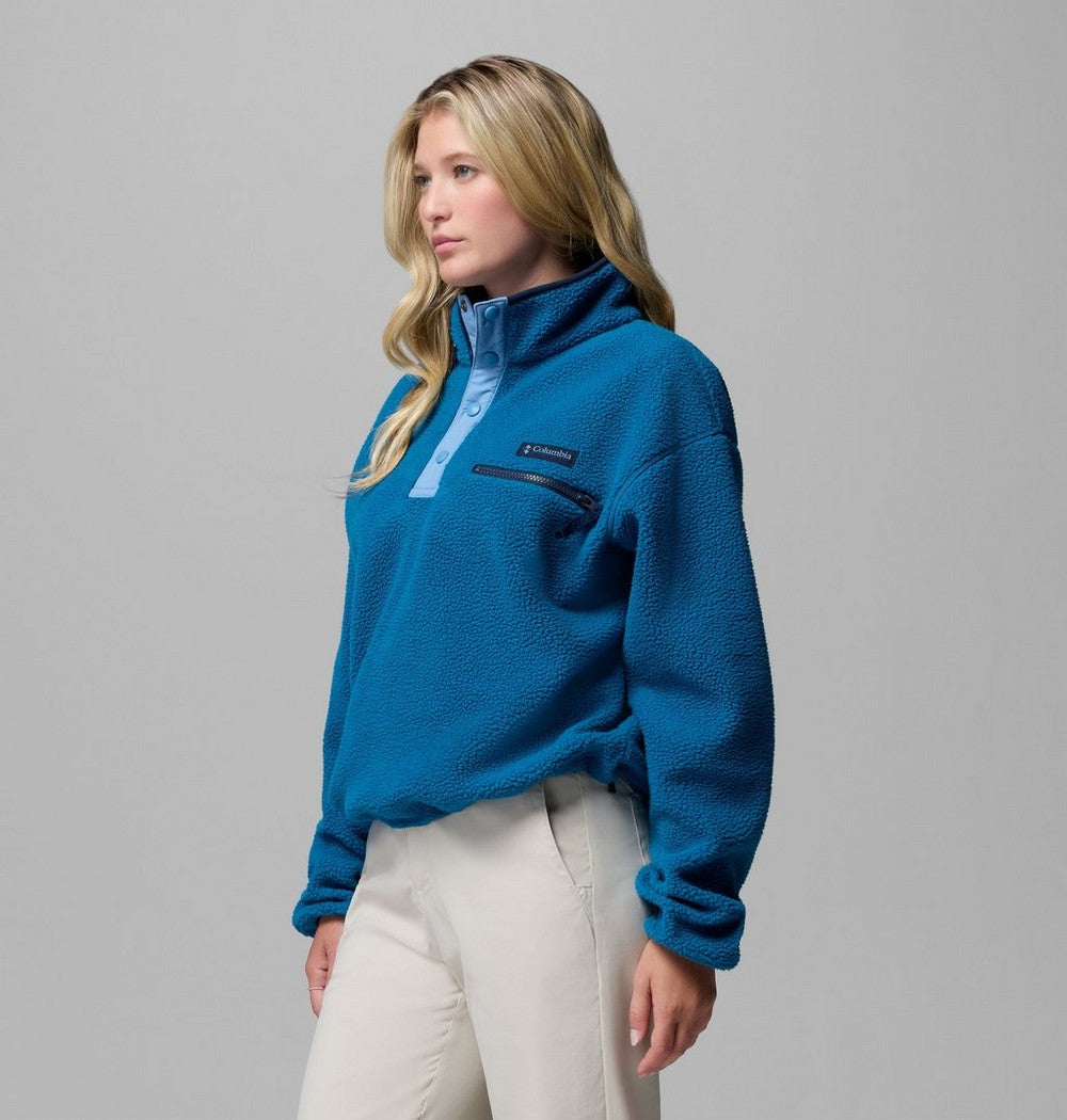 Women's Cropped Half-Snap Fleece Pullover