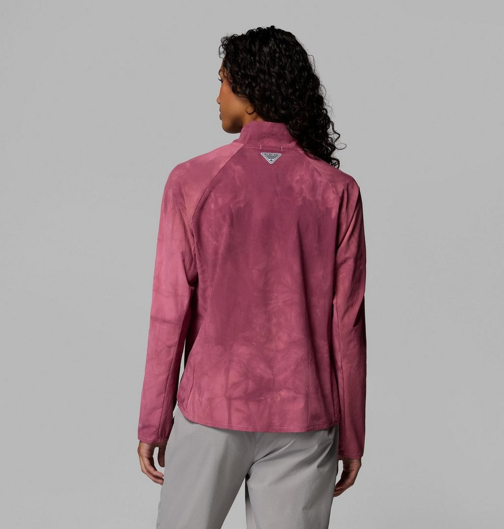 Women's Half-Zip Fishing Shirt - Pink
