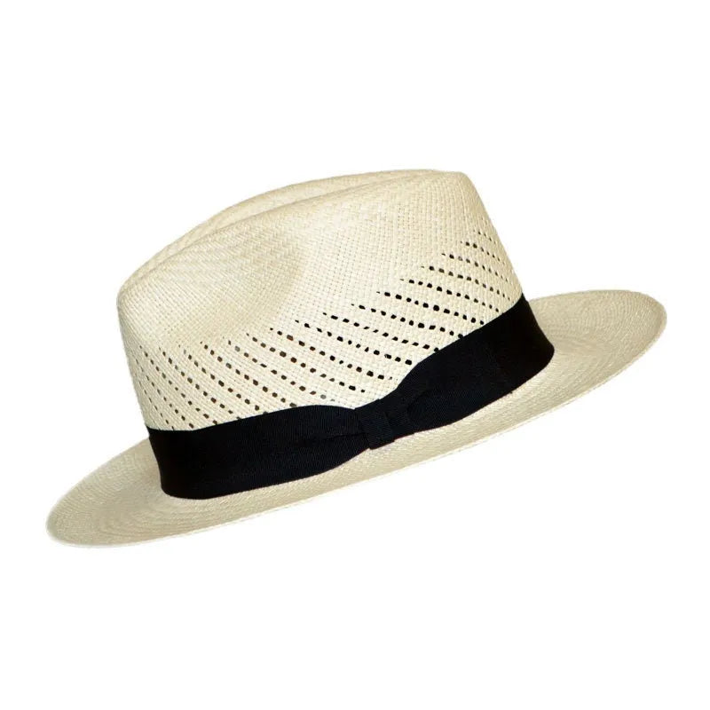 Advanced Original Panama Hat-Natural Straw | Black Band-Handwoven In Ecuador