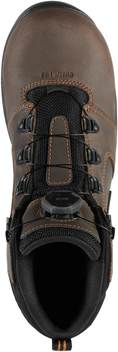 Waterproof Composite Toe Work Boot - Brown/Orange