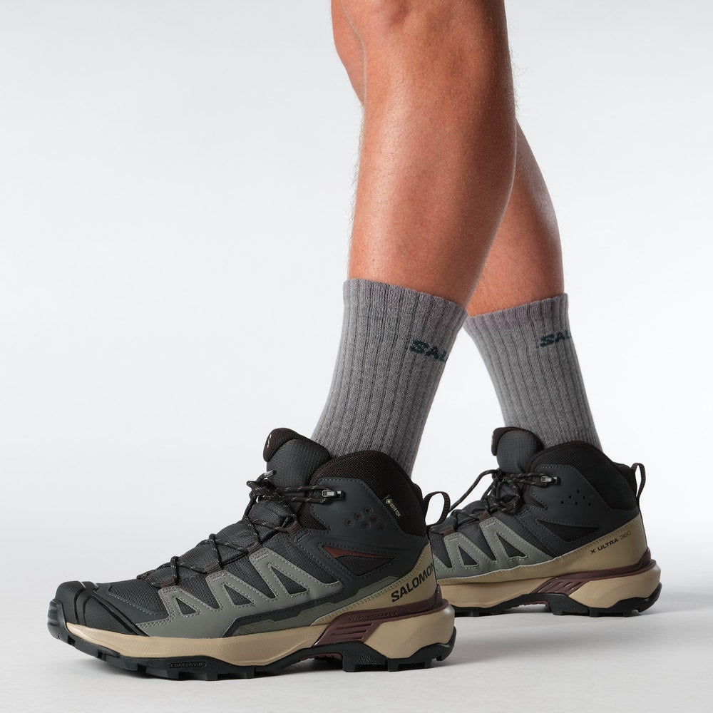 Men's Waterproof Mid Hiking Boots - Tan