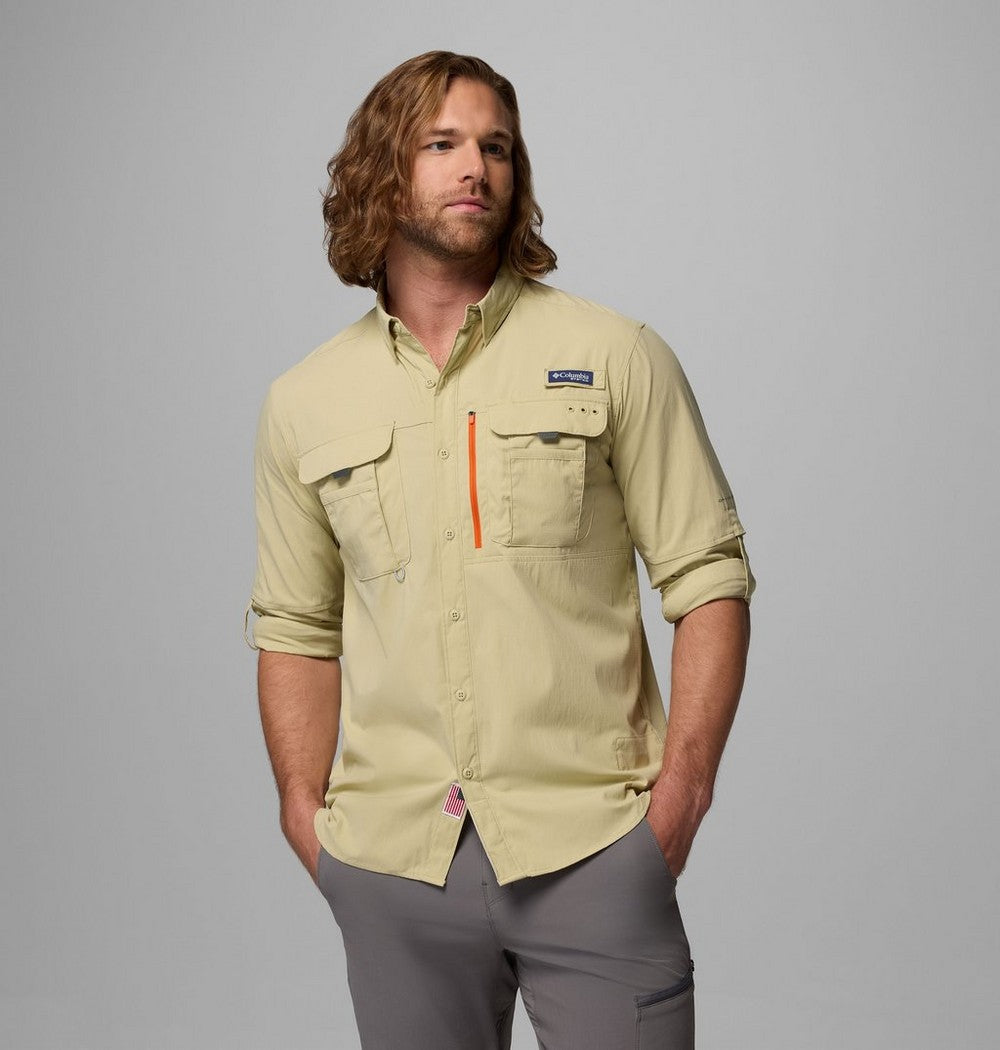 Men's UPF 50 Fishing Button-Up Shirt - Navy