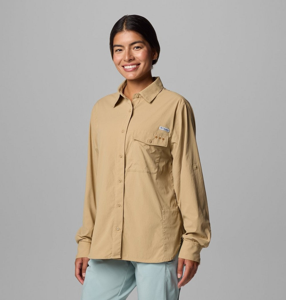 Women's UPF 50 Roll-Tab Fishing Shirt - Lavender