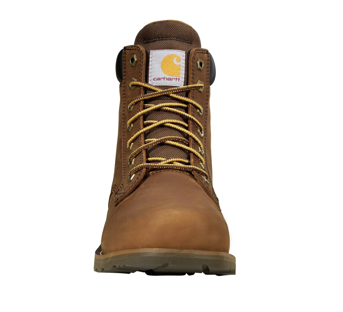 6-Inch Water-Resistant Steel Toe Work Boot - Brown