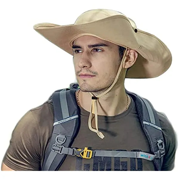 Wide Brim Sun Hat For Men Women, Sun Hat With Uv Protection Upf 50+ For Fishing Hiking Safari Camping Garden Outdoor Travel Green