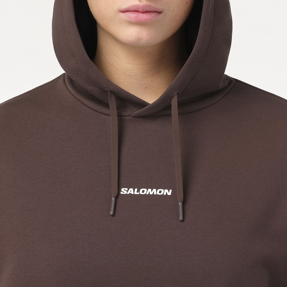 Women's Organic Cotton Hooded Pullover - Black