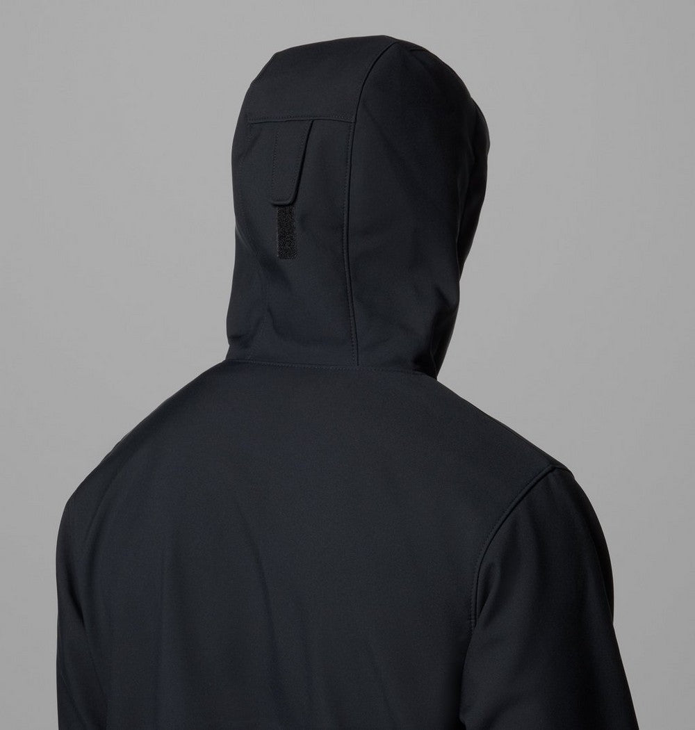 Men's Hooded Softshell Jacket - Brown