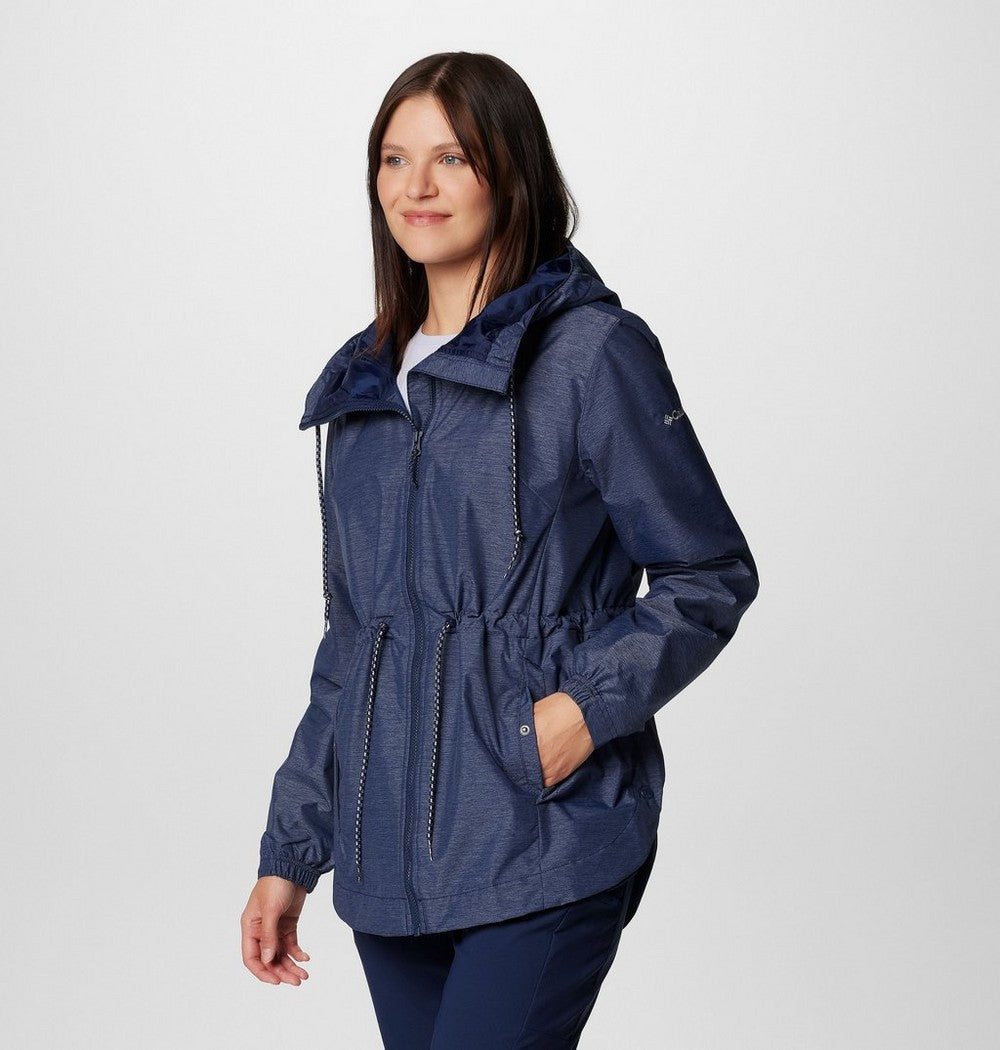 Women's Lightweight Hooded Rain Jacket - Fuchsia