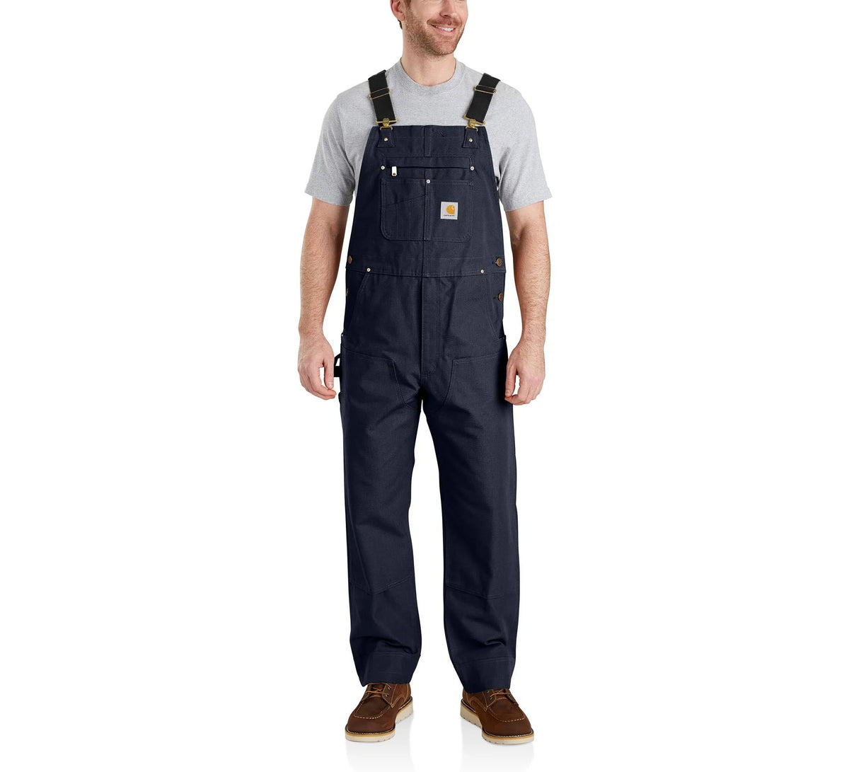 Men's Cotton Canvas Bib Overalls - Black