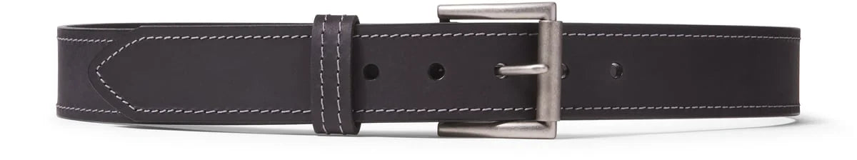Oil-Tanned Leather Roller Belt - Black