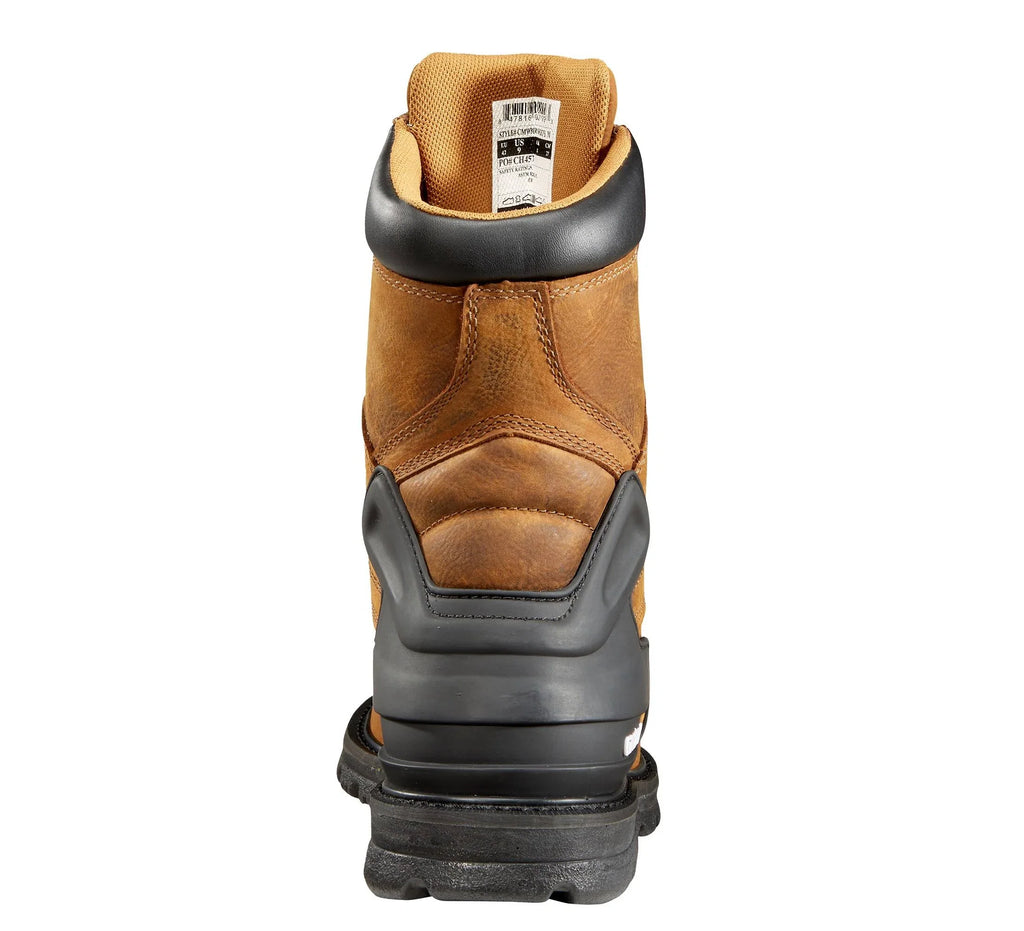 Waterproof 8-Inch Steel Toe Work Boot - Brown