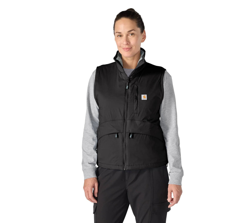 Women's Insulated Hooded Vest - Black