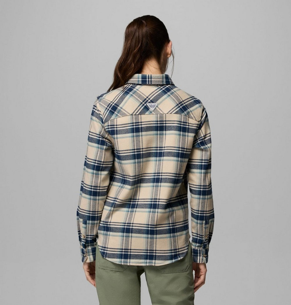 Women's Stretch Fishing Flannel Shirt - Plaid