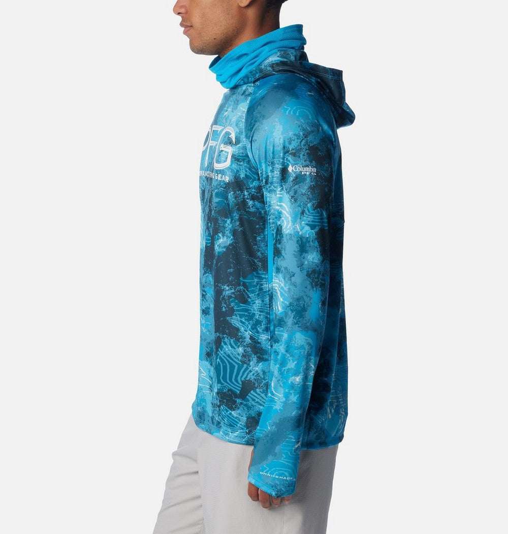 Men's Ventilated UPF 50 Sun Hoodie - Teal