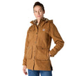 Women's Insulated Canvas Field Jacket - Brown
