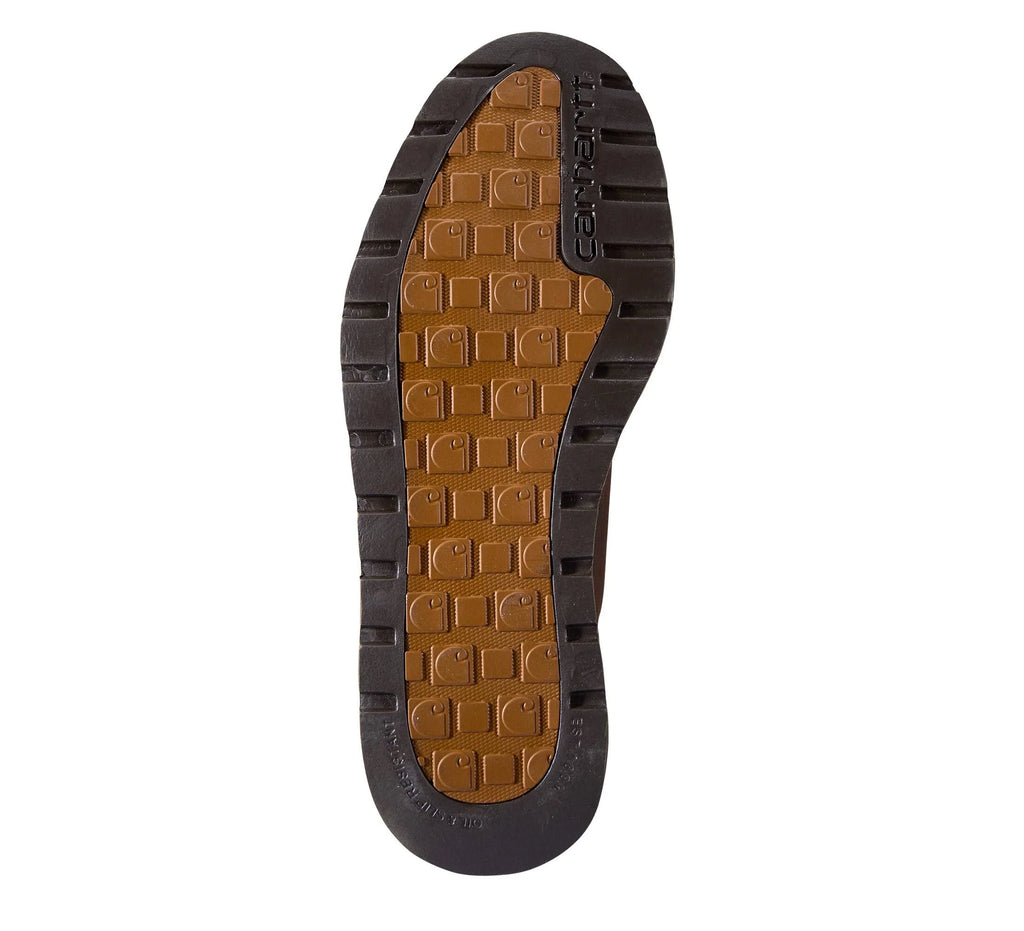 Plain Toe Wedge Chukka Work Boot - Dark Brown