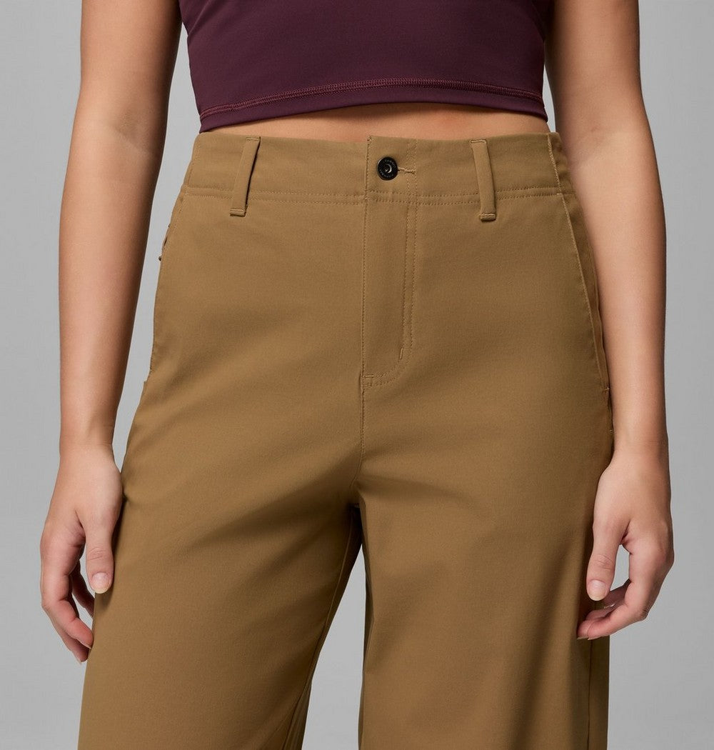 Women's Stretch Wide-Leg Pants - Green