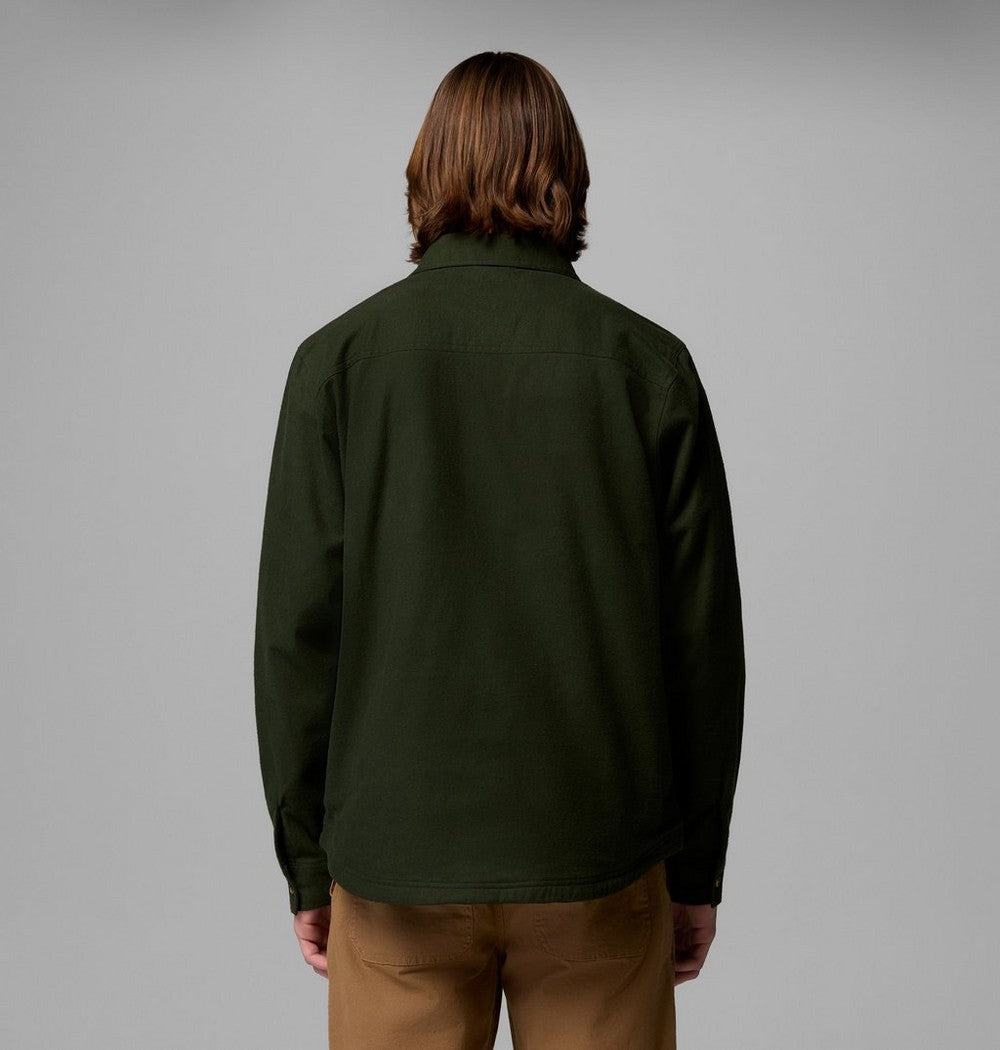 Men's Fleece-Lined Shirt Jacket - Green