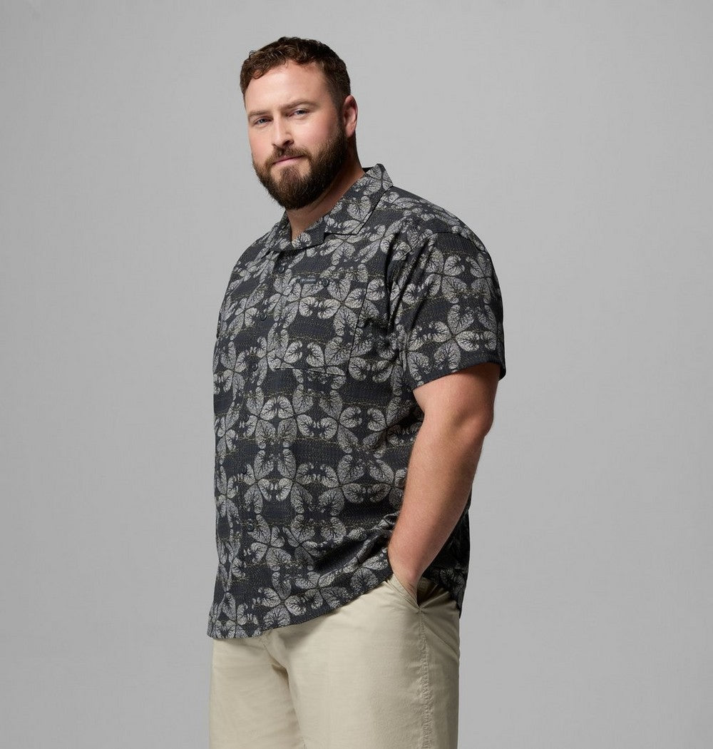 Men's Big Short-Sleeve Printed Camp Shirt