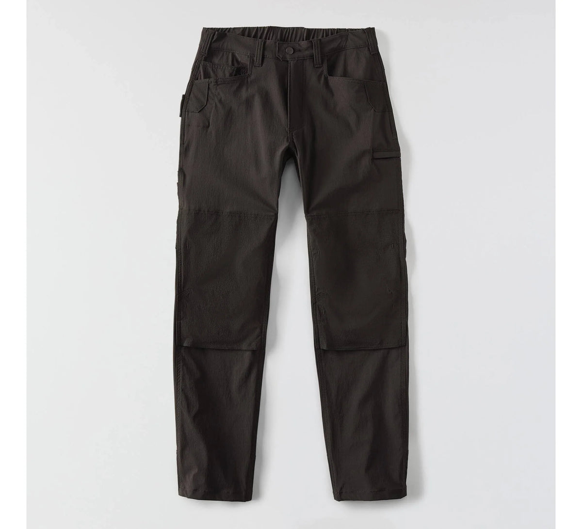 Water-Resistant Tapered Work Pants - Mud Gray