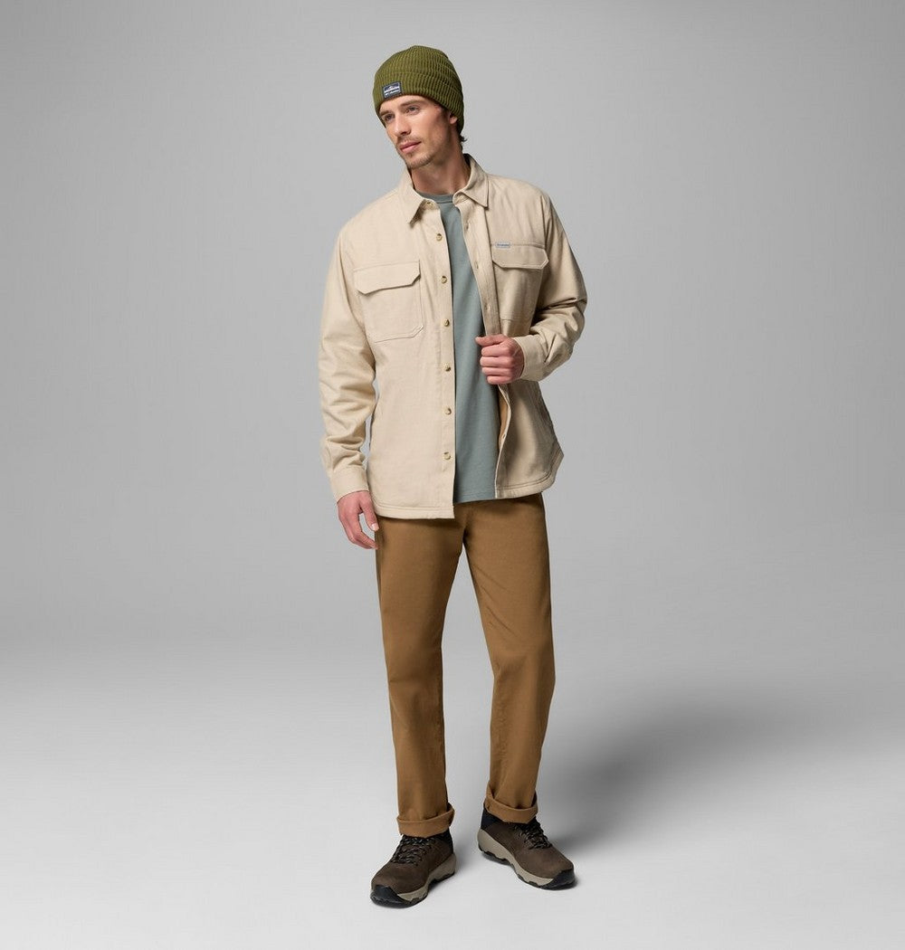 Men's Tall Fleece-Lined Shirt Jacket - Blue