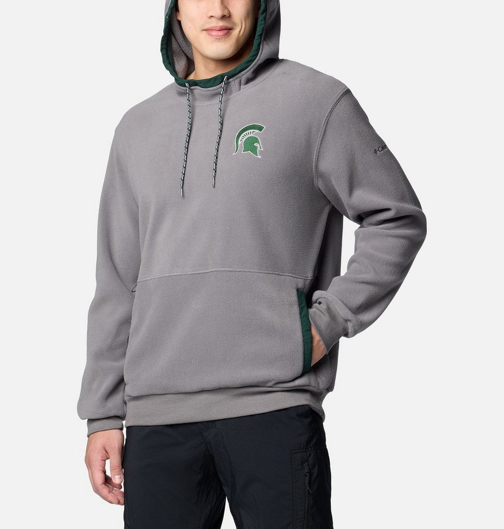 Men's School Logo Fleece Hoodie - Gray