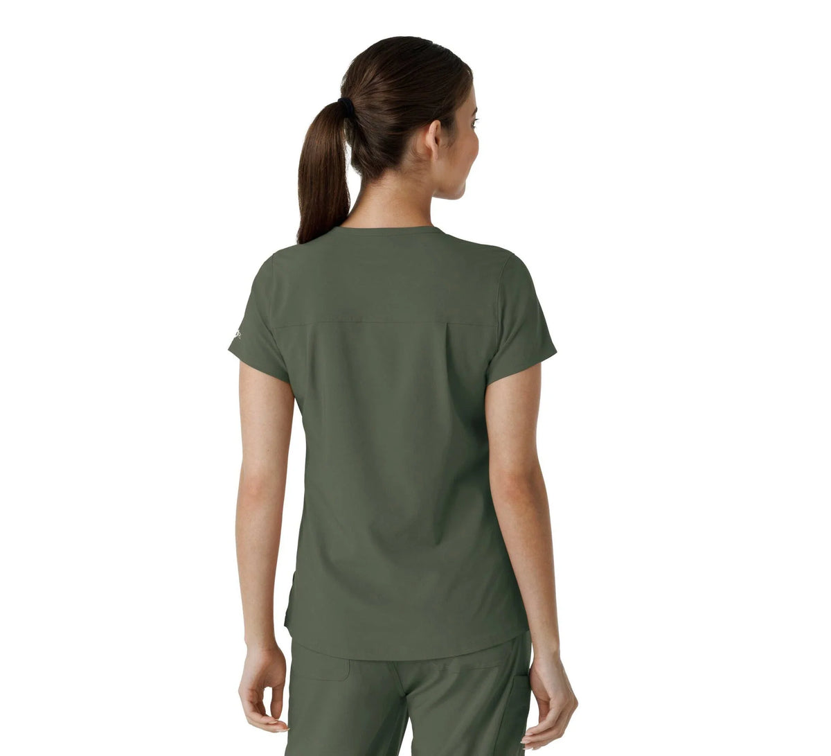Women's V-Neck Tuck-In Scrub Top - Mint