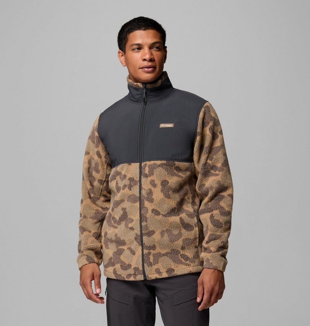Men's Water-Resistant Sherpa Fleece Jacket - Camo