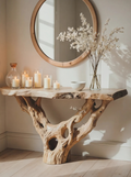 Handmade Live Edge Console Table
