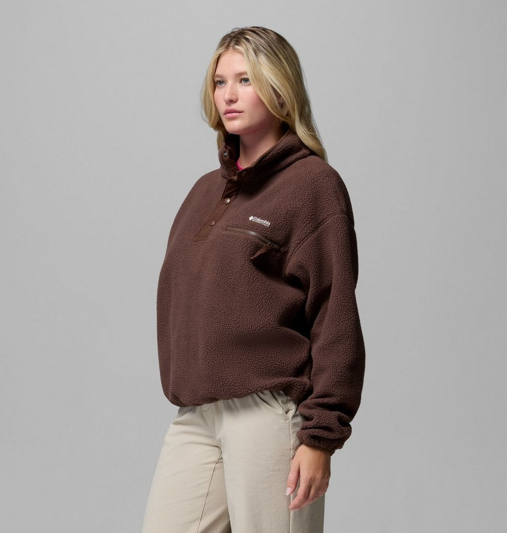 Women's Cropped Half-Snap Fleece Pullover