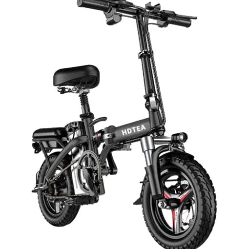 Folding Electric Bike 250W, 14 Inch, LCD Display, Removable Battery, Dual Disc Brake, Black