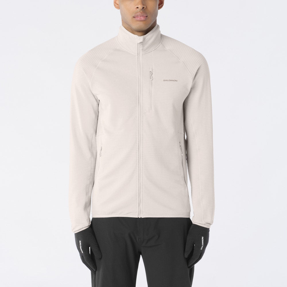 Men's Lightweight Full-Zip Fleece - Gray