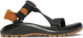 Leather Strap Sandal With Magnetic Buckle - Navy
