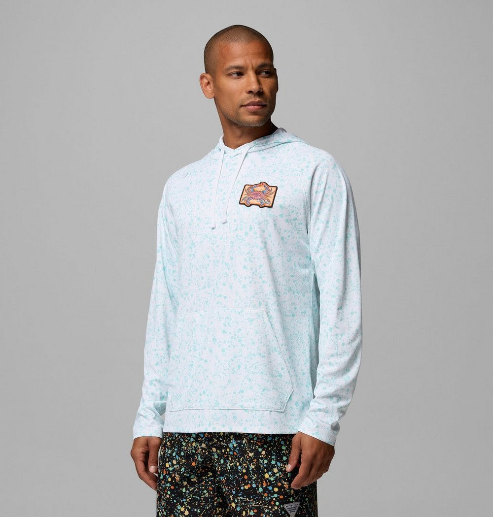 Men's Lightweight Sun Hoodie - White Splatter
