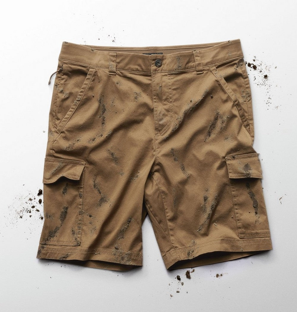 Men's Stretch Cargo Shorts - Black