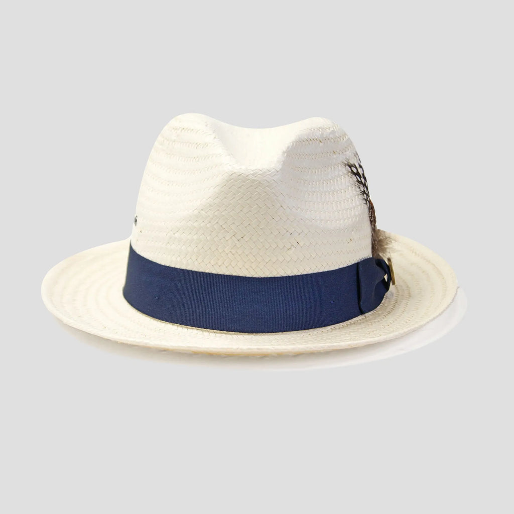 Miller Ranch Straw Trilby Fedora - Ivory