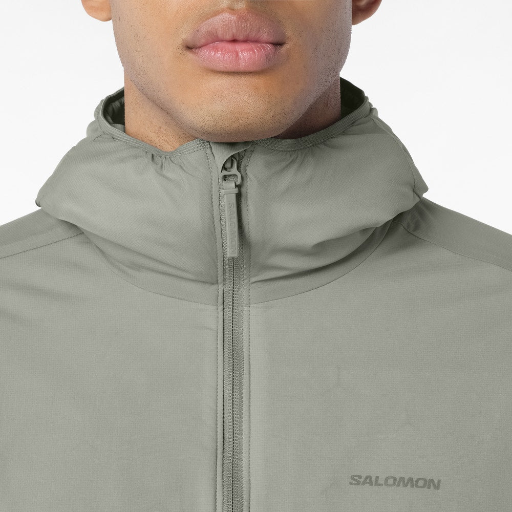 Men's Insulated Hooded Jacket - Gray