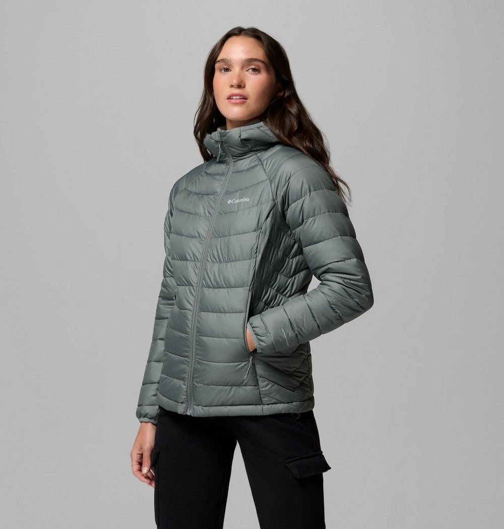 Women's Hooded Puffer Jacket - Navy