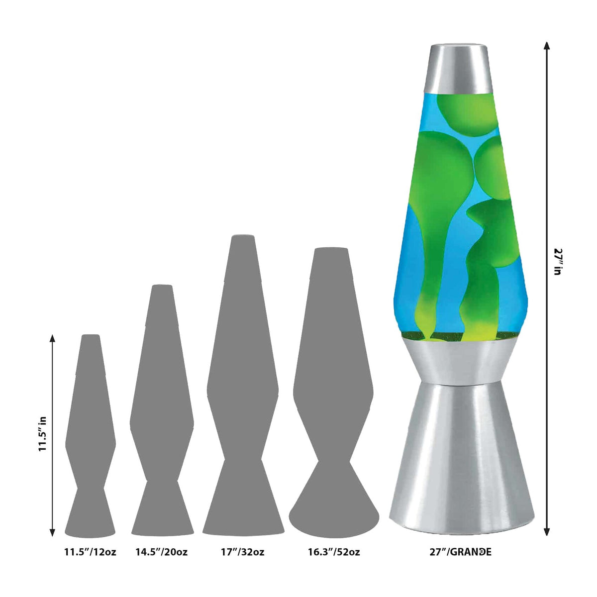 Yellow Blue Liquid Motion Lamp