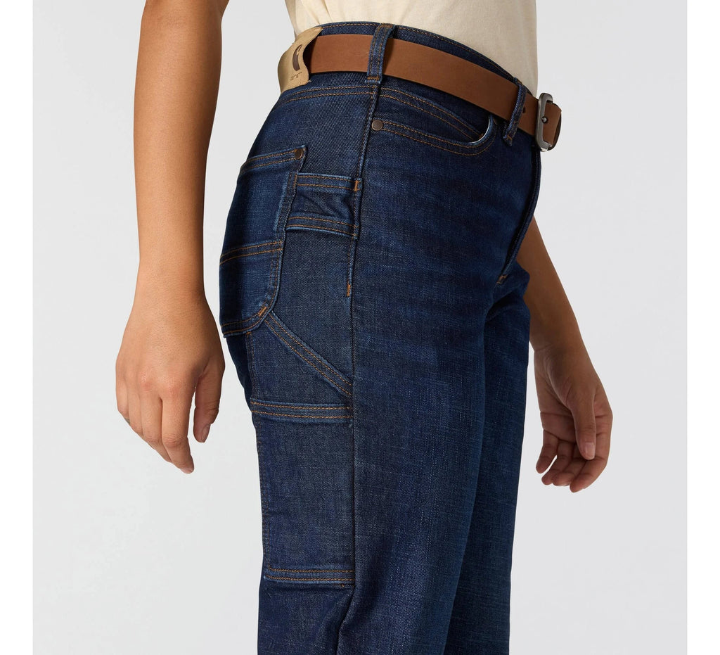 Women's Fleece-Lined Carpenter Jeans - Blue