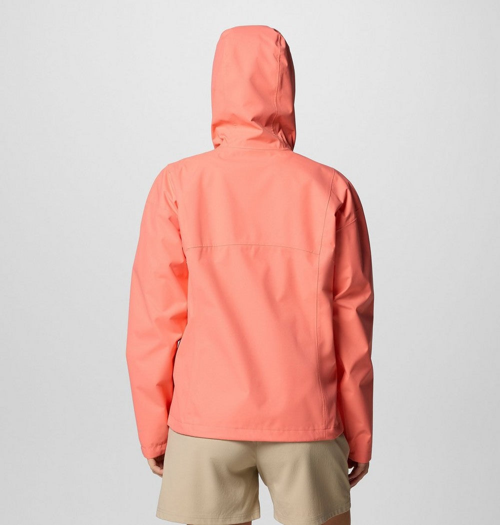 Women's Waterproof Rain Jacket - Coral
