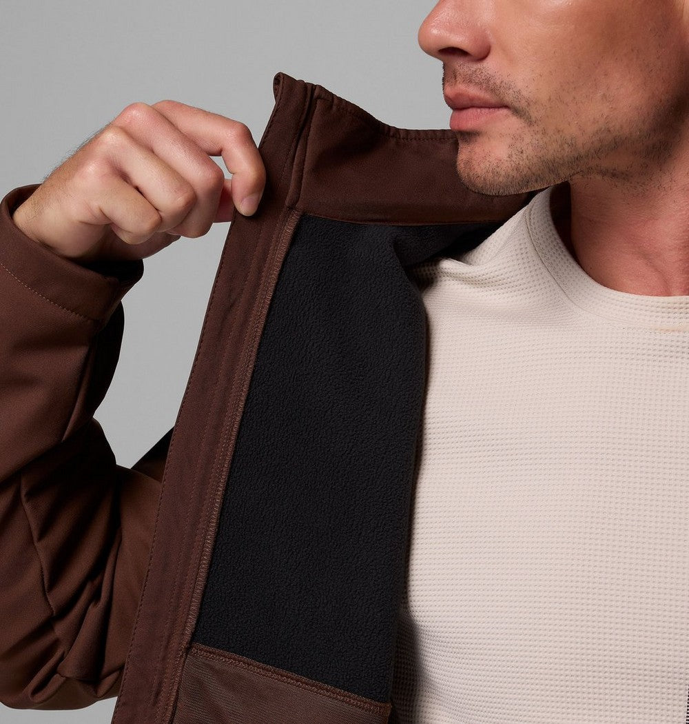 Men's Water-Resistant Softshell Jacket - Spice