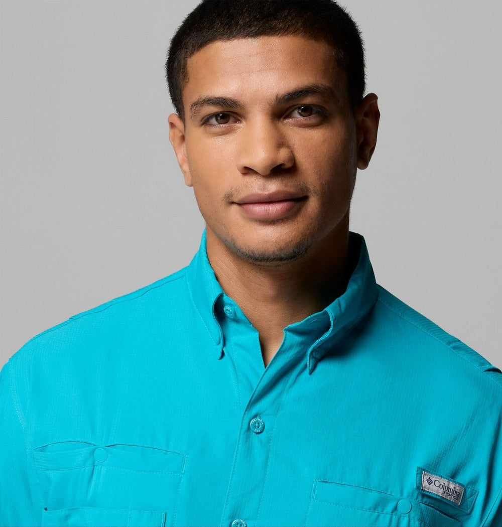 Men's Long-Sleeve Fishing Shirt - Teal