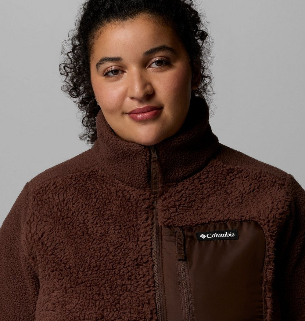 Women's Plus Sherpa Full-Zip Fleece - Grey