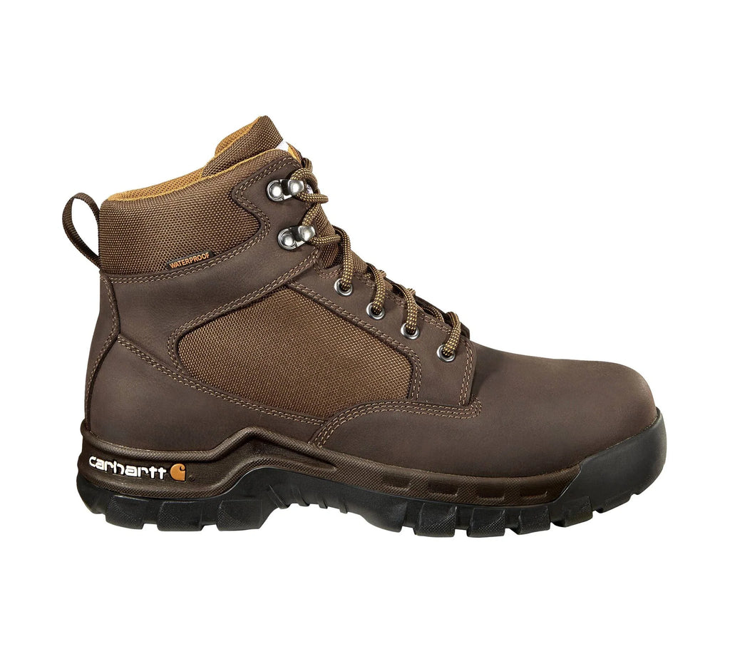 6-Inch Waterproof Soft Toe Work Boot - Dark Brown